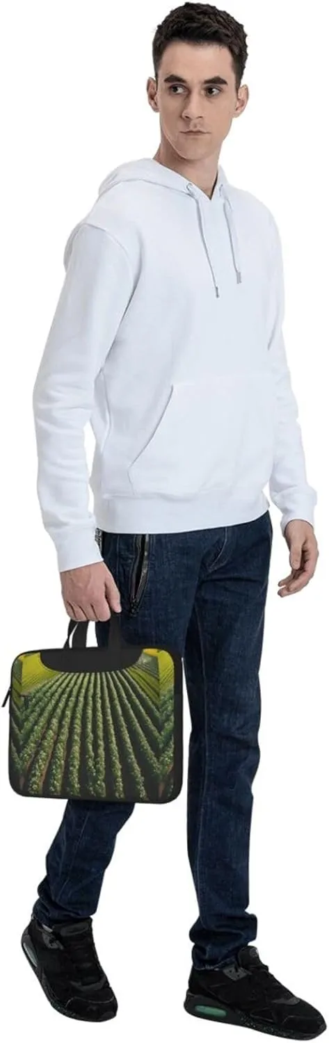 Vast Farmland Shockproof Portable Shoulder Laptop Bag For Daily Work Business Meetings