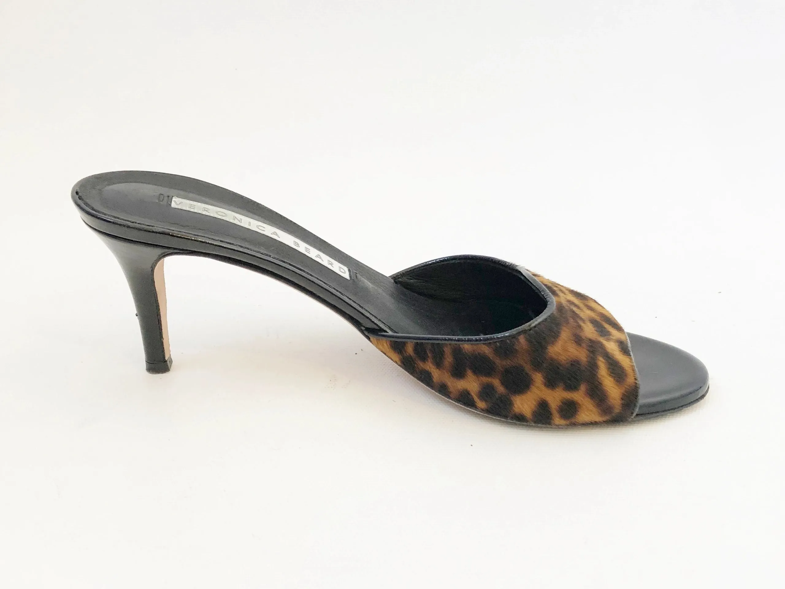 Veronica Beard Calf Hair Mules Size 38 It (8 Us)
