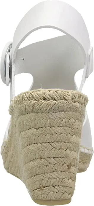 Via Spiga Women's Nolan Espadrille Wedge, Porcelain Leather, 10 M US