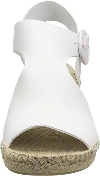 Via Spiga Women's Nolan Espadrille Wedge, Porcelain Leather, 11 M US