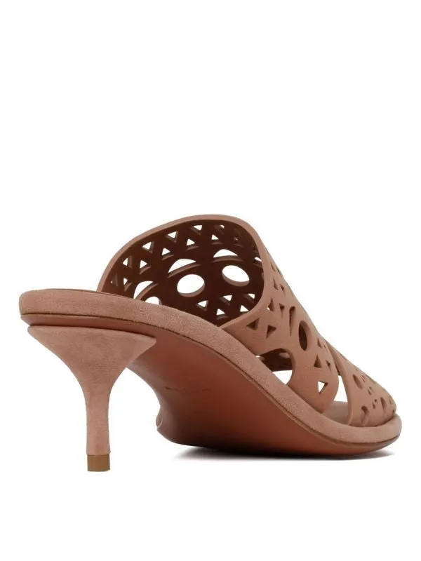 Vienna
  Leather Mule Sandal Heel