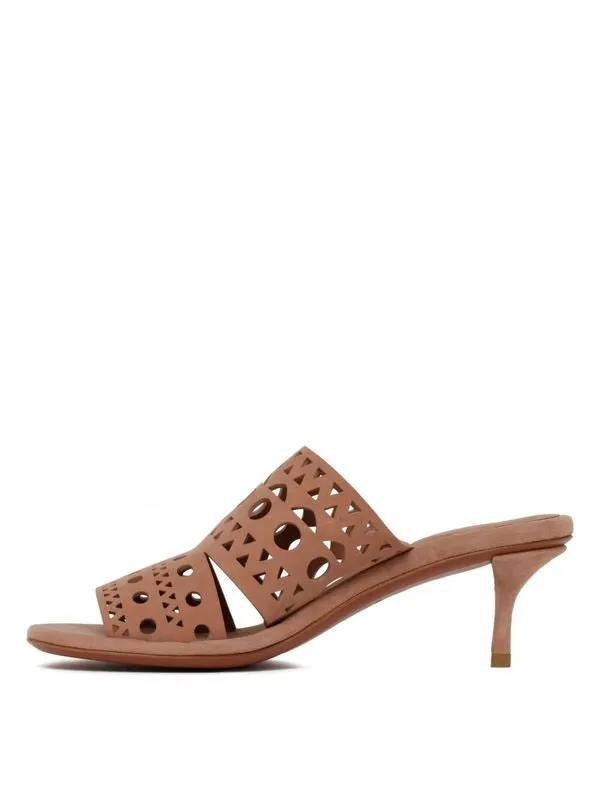 Vienna
  Leather Mule Sandal Heel