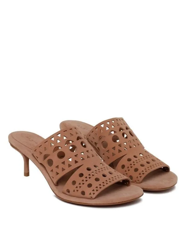 Vienna
  Leather Mule Sandal Heel