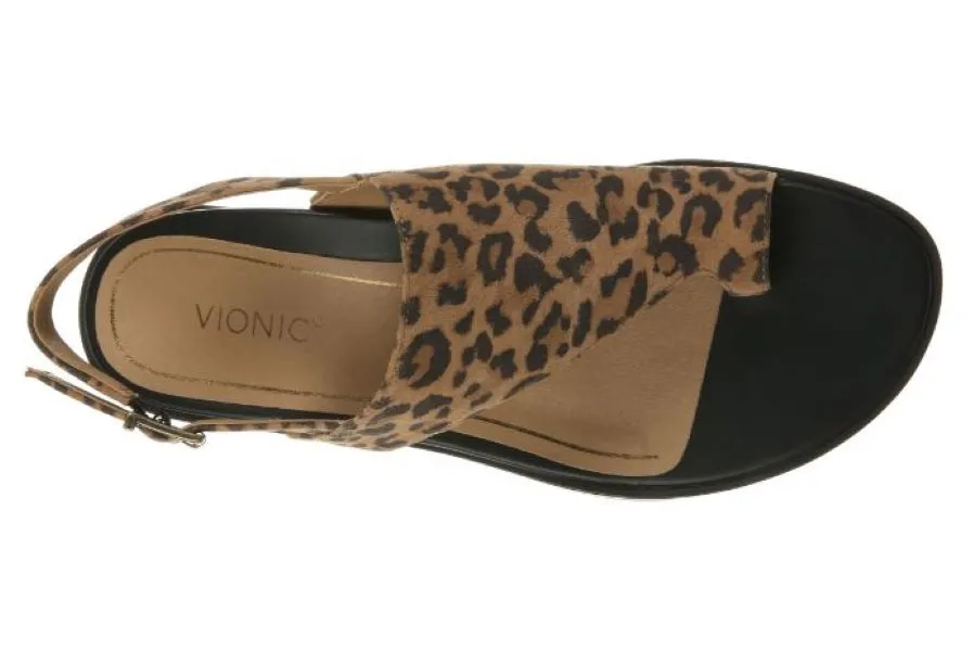 Vionic Toffee Leopard Ella Womens Sandals ELLA-TOFFEE