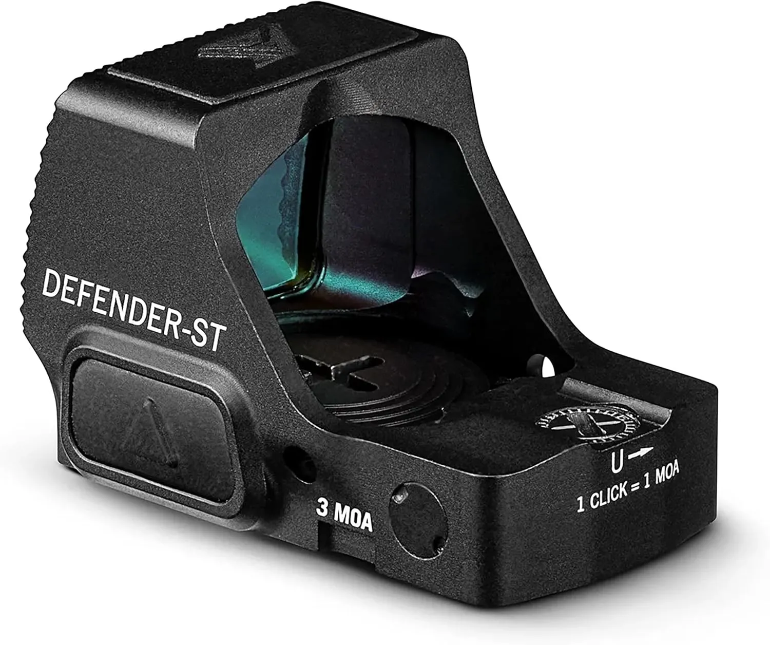 Vortex Optics Defender-ST Micro Red Dot Sights - Motion Activation with Auto-Shutoff, DeltaPoint Pro Footprint, Top Mount Battery - Unlimited, Unconditional Warranty