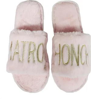 Wedding Slippers - Bride and Bridesmaid Slippers, Getting Ready Outfits for Bridal Party, I Do Crew, Wedding Day