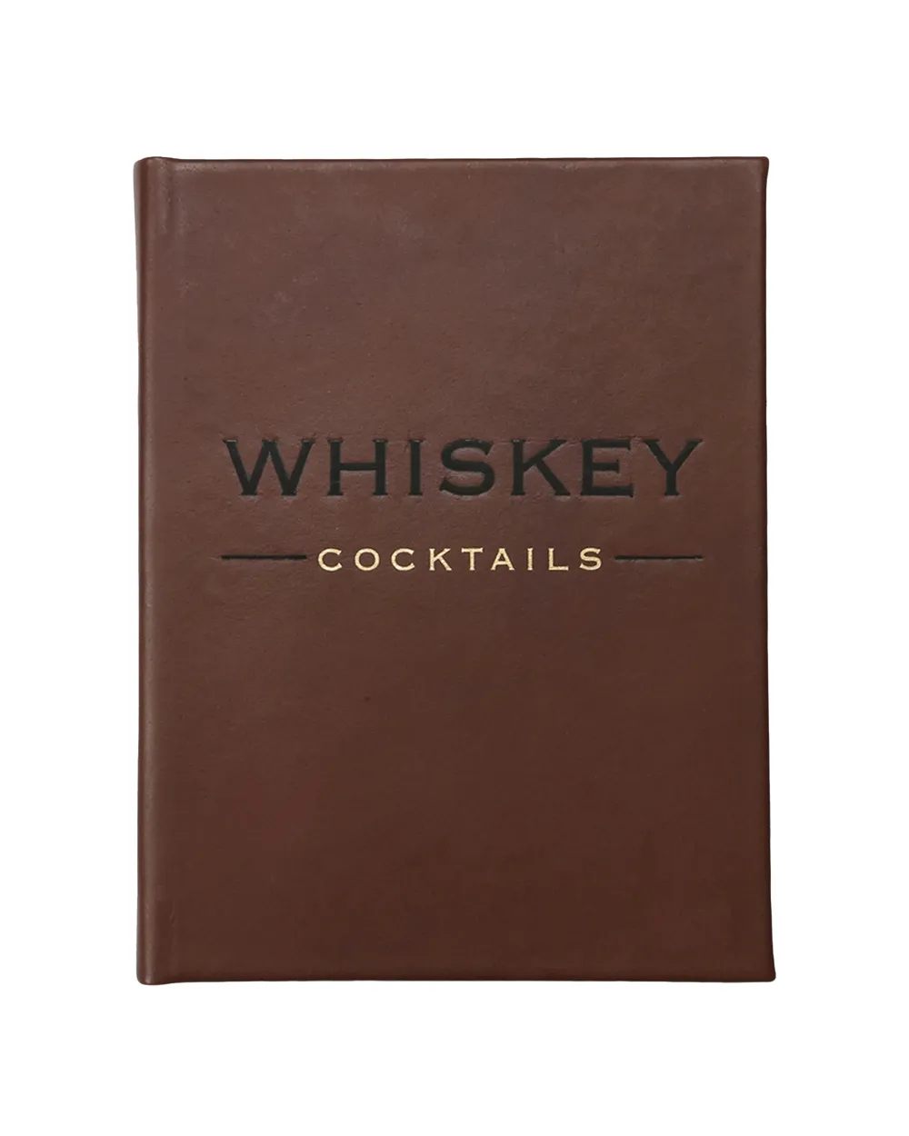 Whiskey Cocktails Leather Book