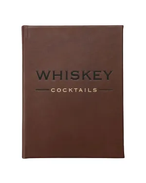 Whiskey Cocktails Leather Book