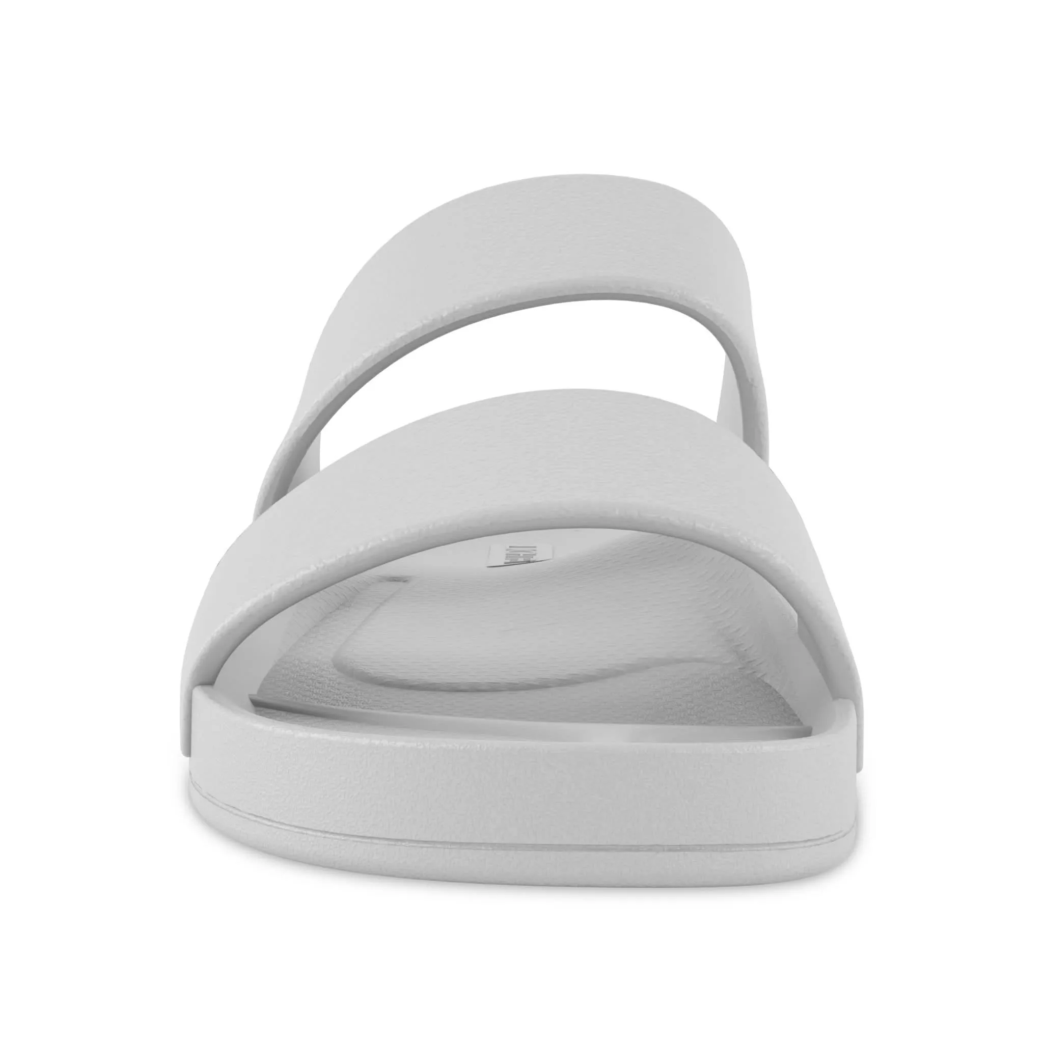 White - Double Strap Slides