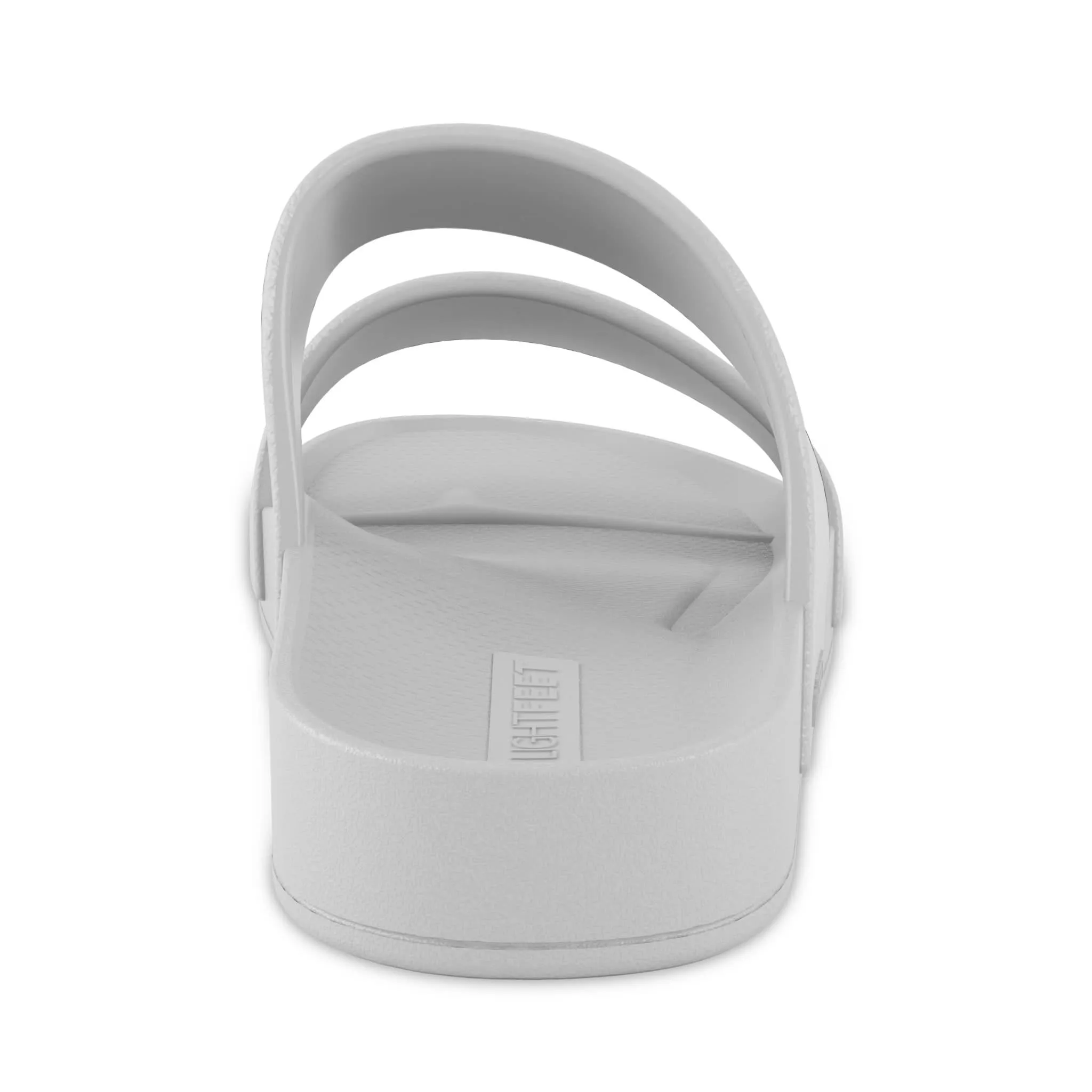 White - Double Strap Slides