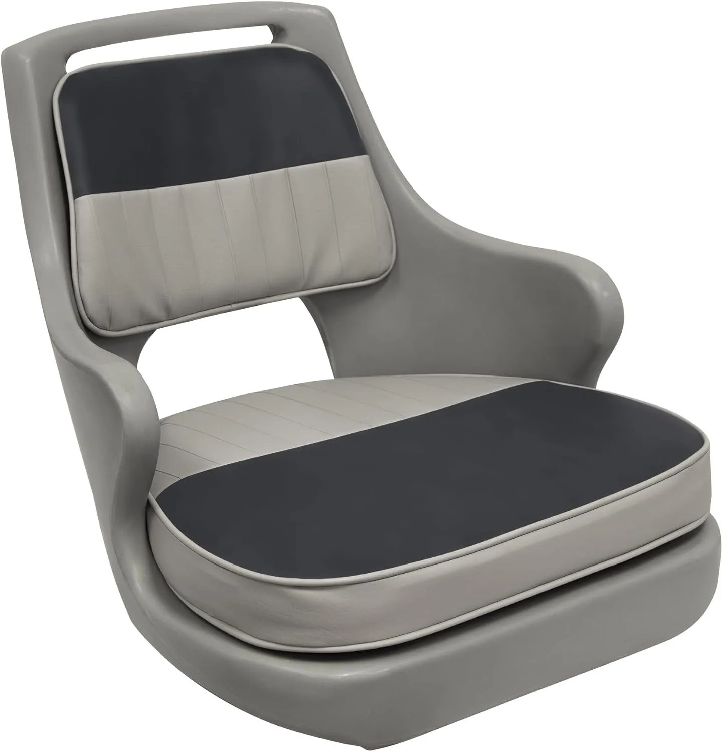 Wise 8WD015-3-664 Standard Compact Pilot Chair with Cushions and Mounting Plate, Grey/Charcoal