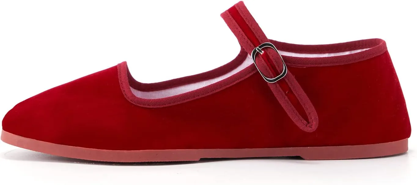 Womens Classic China Flats, Casual China Doll Shoes, Cotton Mary Janes, Chinese Tai Chi Shoes