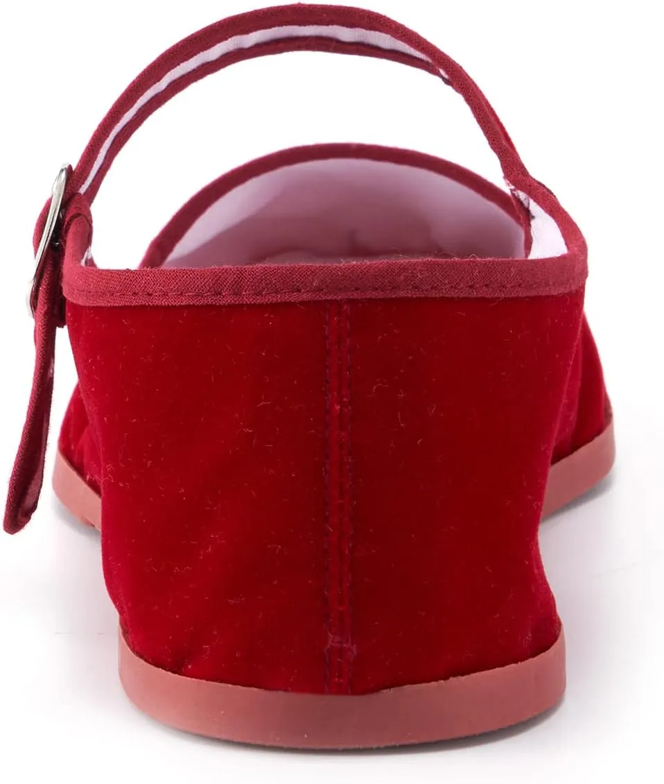 Womens Classic China Flats, Casual China Doll Shoes, Cotton Mary Janes, Chinese Tai Chi Shoes