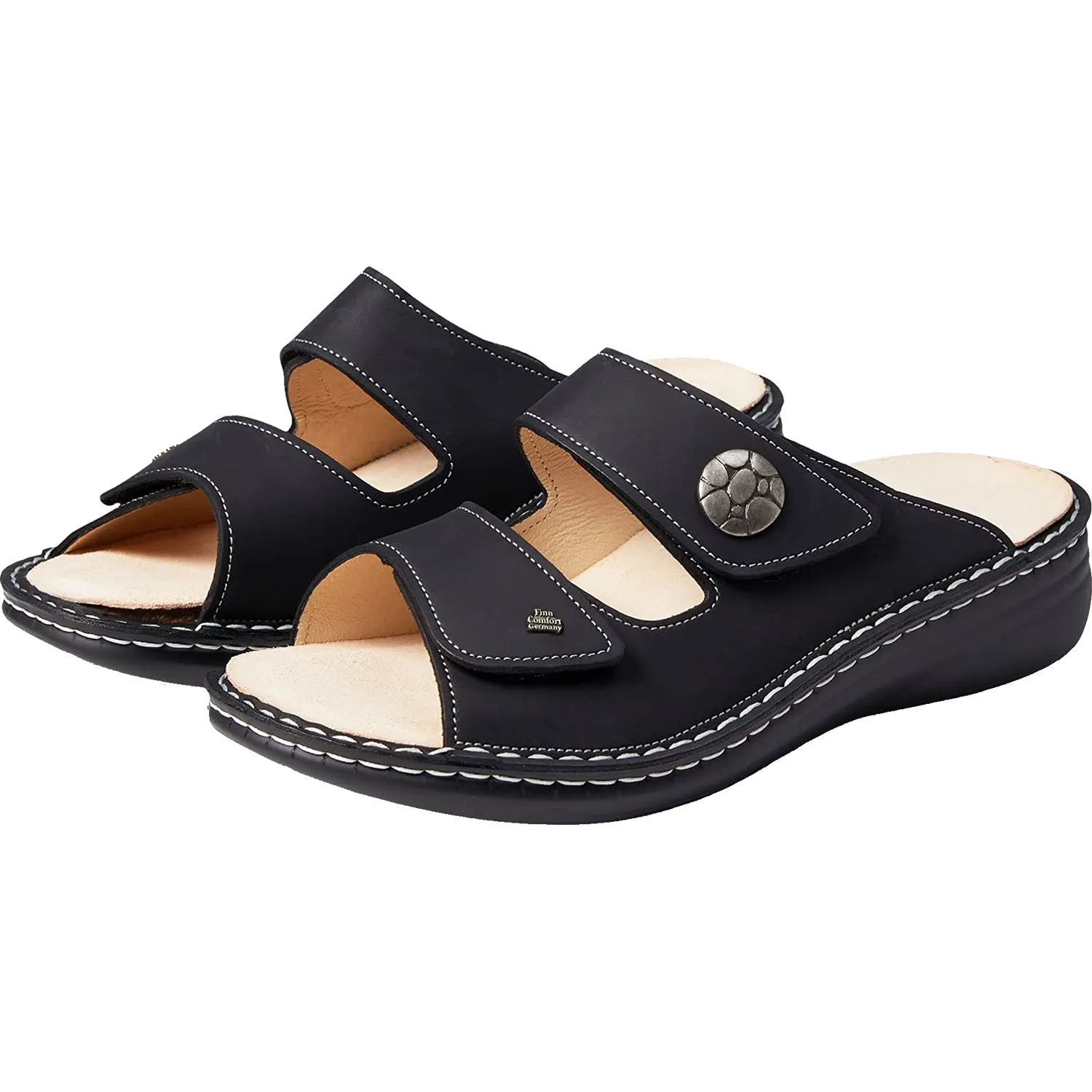 Women's Finn Comfort Moorea Finn Mellow Black Neymar Leather
