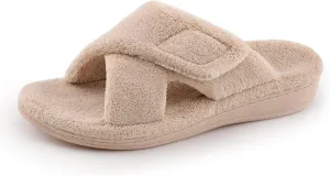 Women's Fuzzy Orthotic Arch Support Slippers Orthopedic Plantar Fasciitis Furry House Slide Slippers