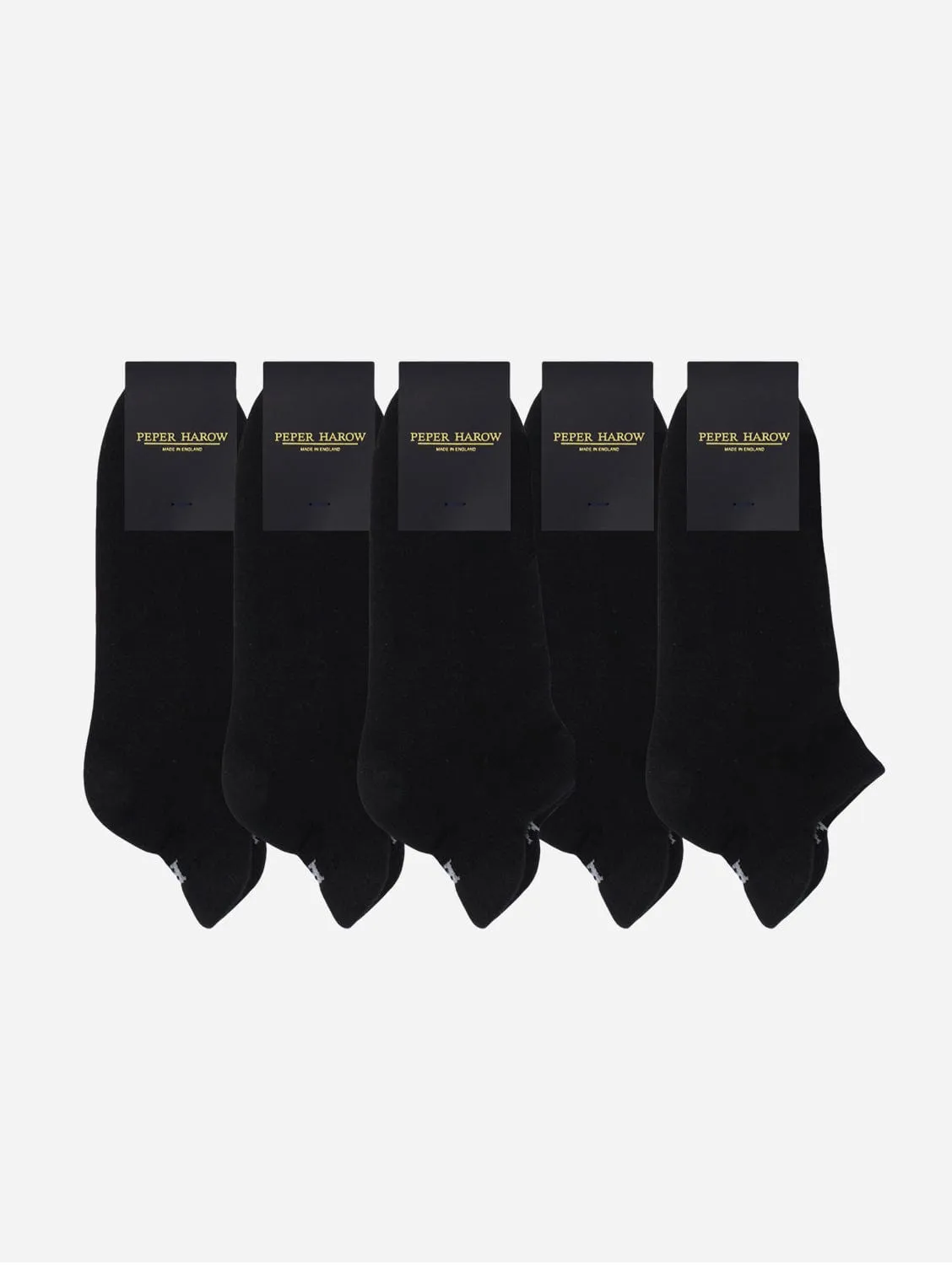 Women's Organic Cotton Sport Trainer Sock Bundle | Black