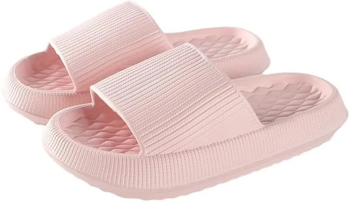 Women's Platform Slide Sandals - Cloud Cushion Summer Slippers for Home, Bathroom & Couples