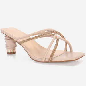 Women's "KESHA" Shimmery Slide in Sandals