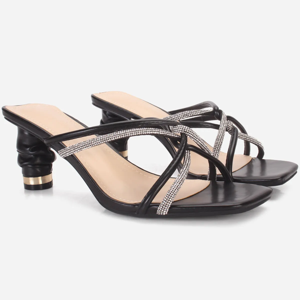 Women's "KESHA" Shimmery Slide in Sandals