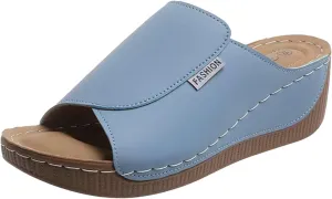 Women's Sandal Heels,Open Toe Platform Slip-on Chunky Sandals For Women Comfortable Walking Casual Dressy Summer Shoes For Women