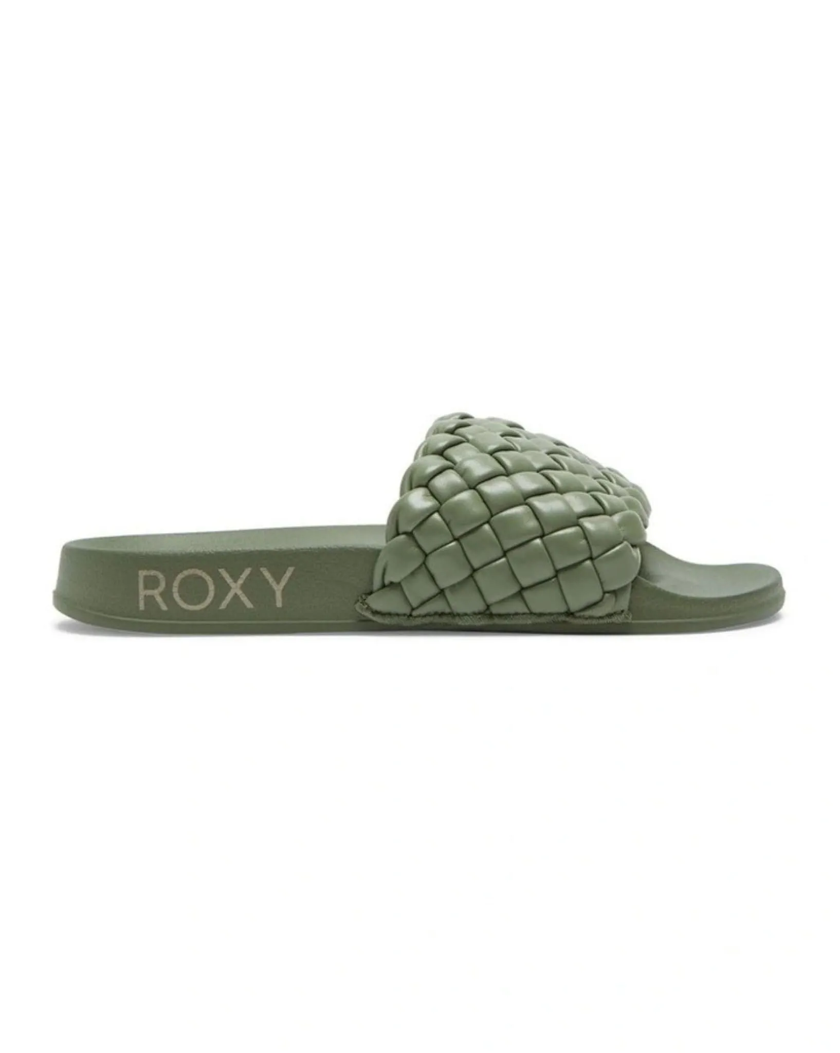 Womens Slippy Puff Slider - Green