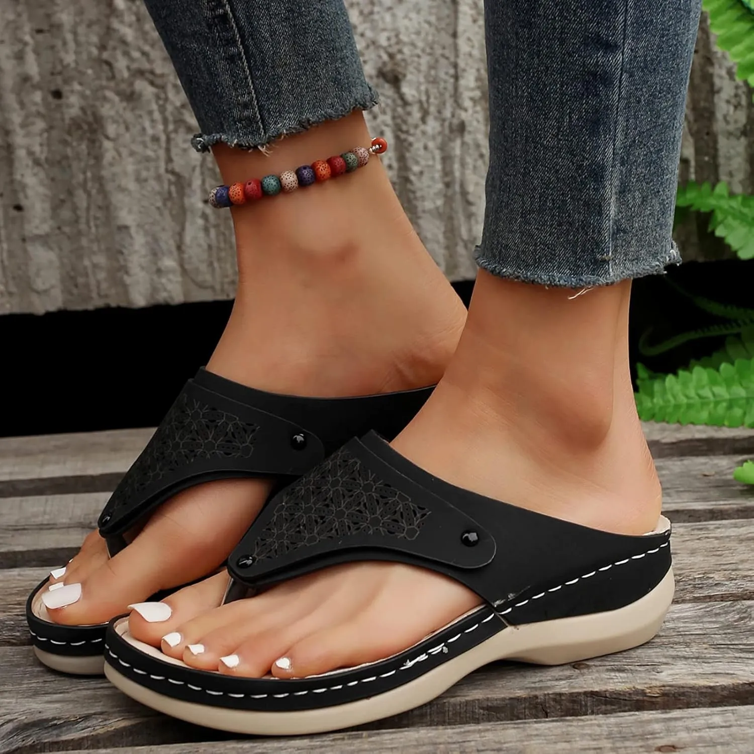 Womens Wedge Heel Sandals Open Toe Ankle Strap Dressy Summer Shoes Comfortable Platform Slides for Casual Beach Walking Outdoor Vacation Orthopedic Shoes for Women