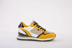 XTI 140240  LACED FASHION TRAINER - YELLOW COMBI