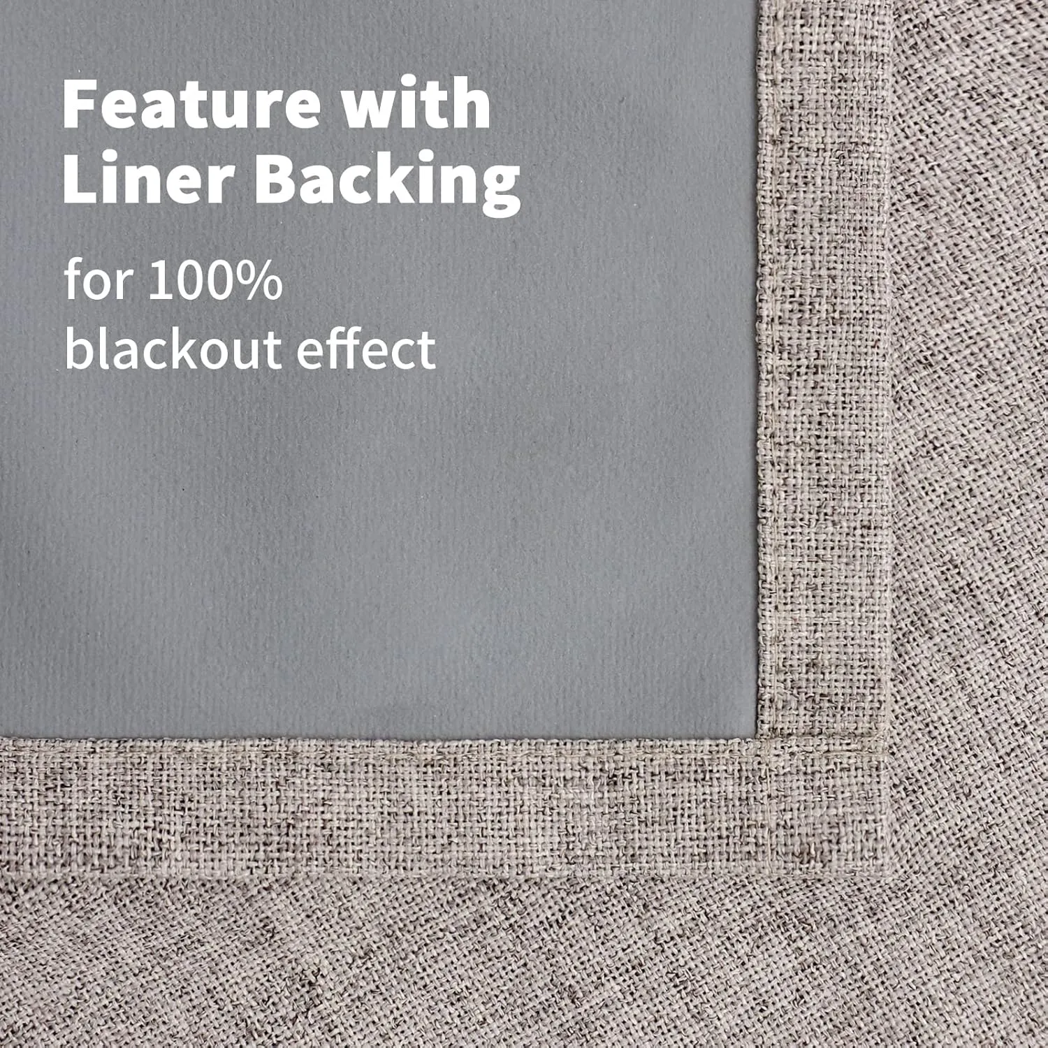 YoungsTex Burlap Linen Blackout Curtains 63 Inches Length for Bedroom, Thermal Insulated Drapes with Grommet Camle Heat Blocking for Living Room Summer Energy Saving, 2 Panels, 52 X 63 Inch