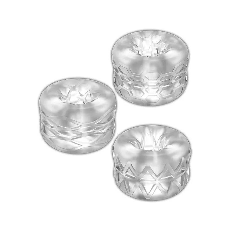 Zolo Bumperz - Clear -Mini Blowjob Stroker Set